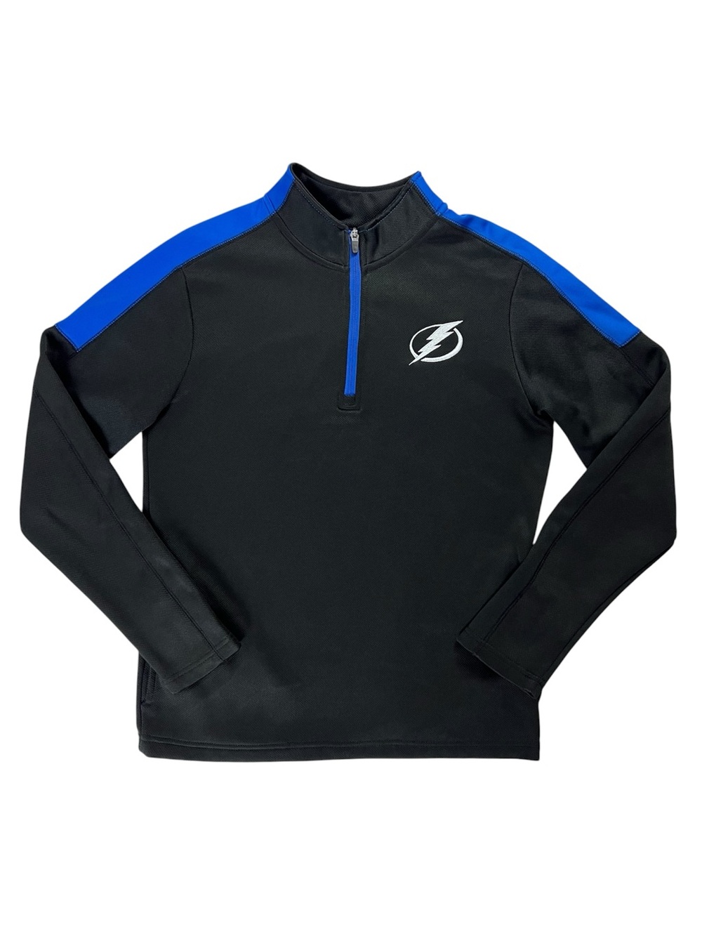 NHL Tampa Bay Lightning Women's Black Long Sleeve Quarter Zip‎ Jacket Size Small
